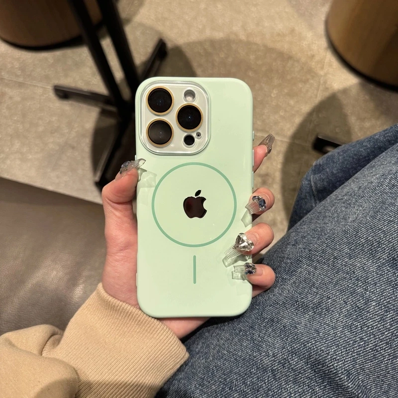 液态水晶镜头膜适用苹果16promax手机壳iPhone15肤感14磁吸13软11