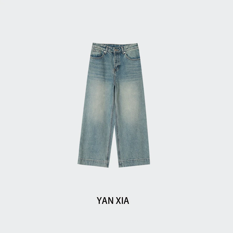 “诠释格调” 全工艺水洗小直筒九分牛仔裤 版型超正 显瘦遮跨 1101