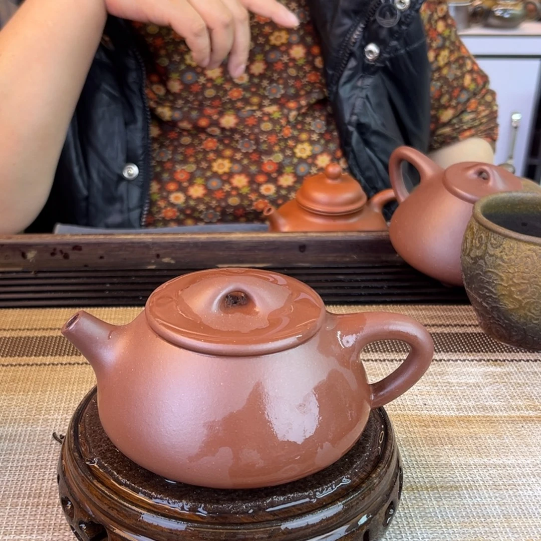 紫砂茶壶底槽清260cc瑕