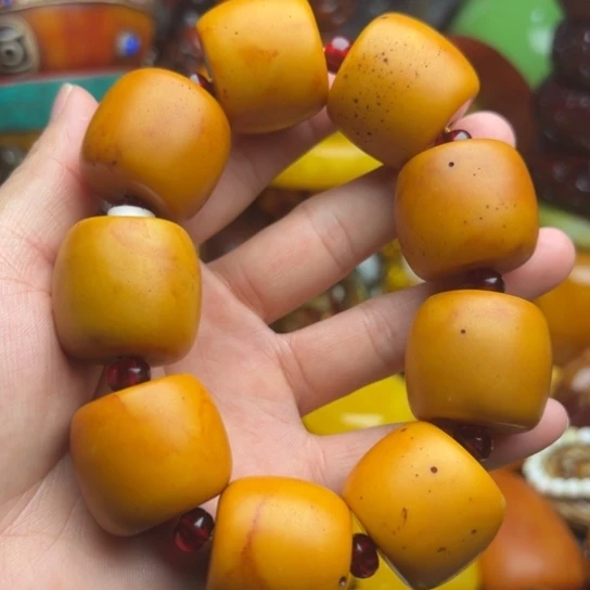 未镶嵌琥珀手串蜜蜡
