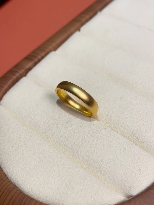 铜合金戒指 泥鳅背戒指简约轻奢高定款情侣指环B102