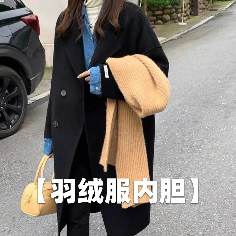 呢子大衣女毛呢外套冬季小个子英伦风赫本风高级感YUR-N139