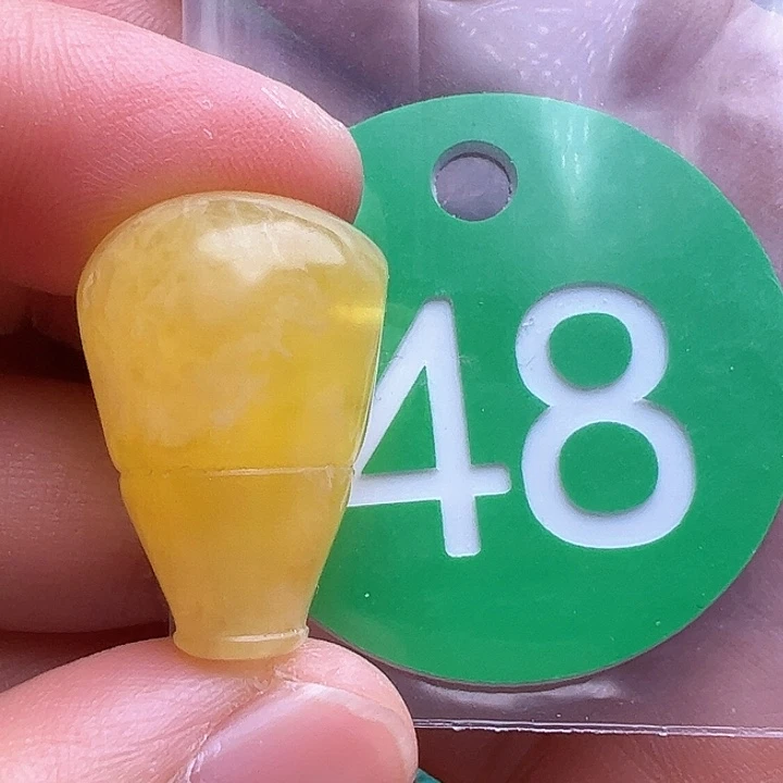 未镶嵌蜜蜡裸石皮点15m m