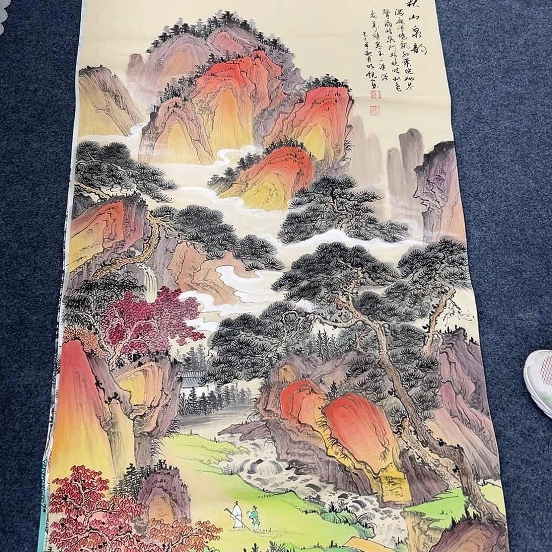 国画国画作品多次参加