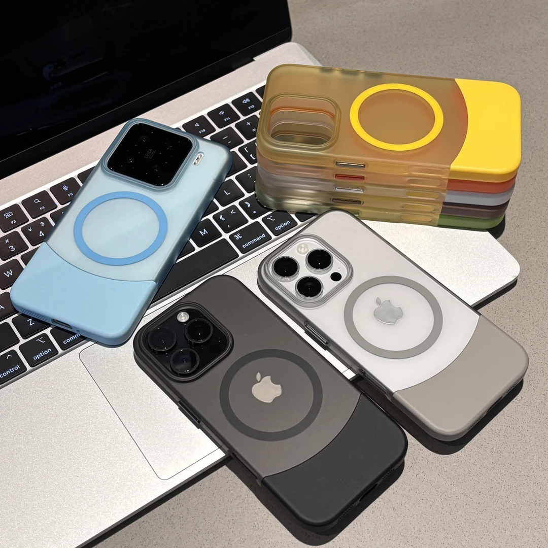 闪度侠高级感拼接磁吸适用iPhone16pro手机壳华为mate60pro小米15