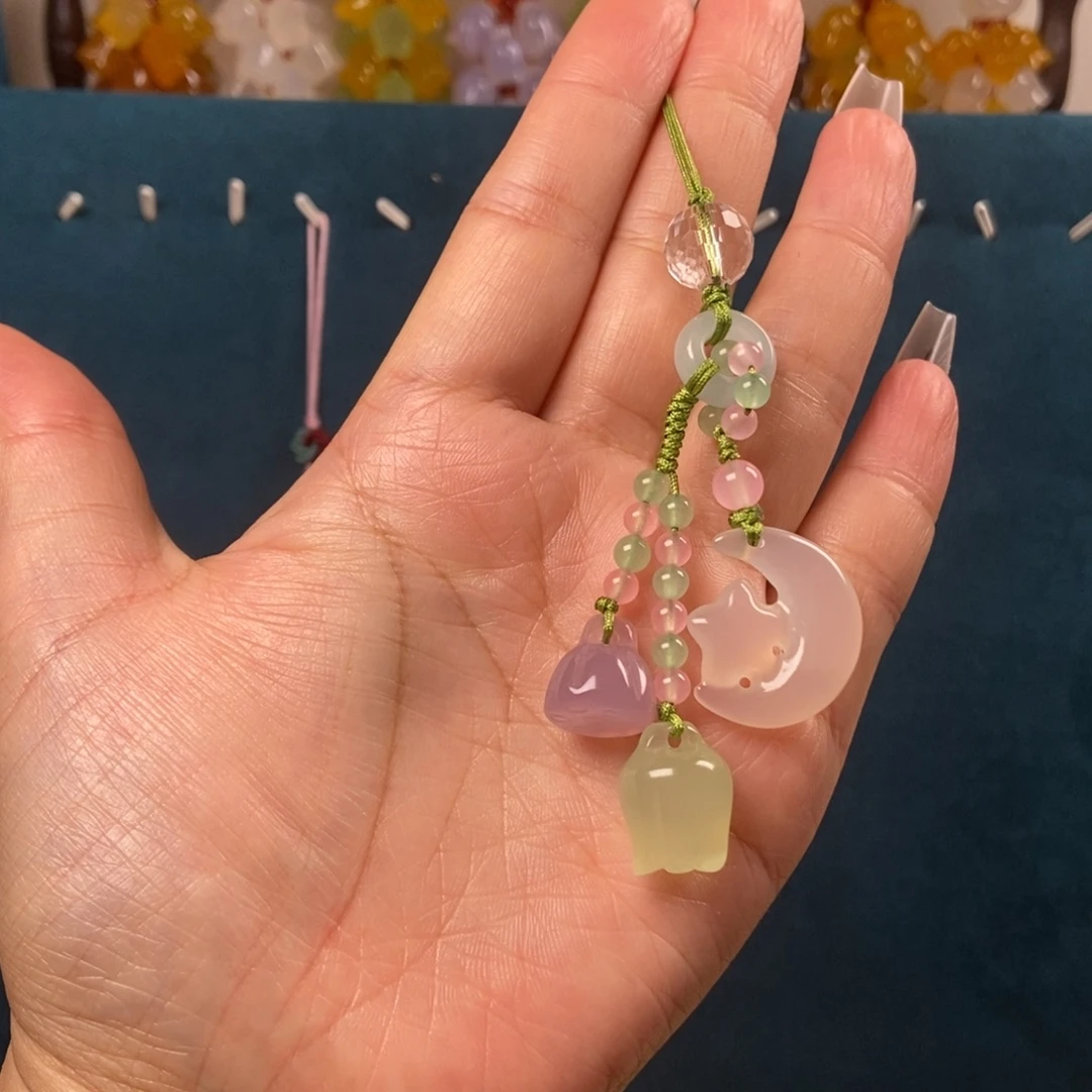 新品星星月亮手机链
