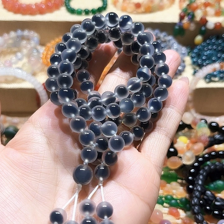 混***沌玛瑙/玉髓手链未镶嵌
