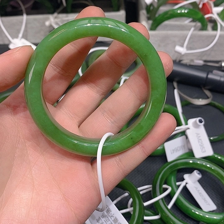 和田玉（碧玉）未镶嵌戒圈