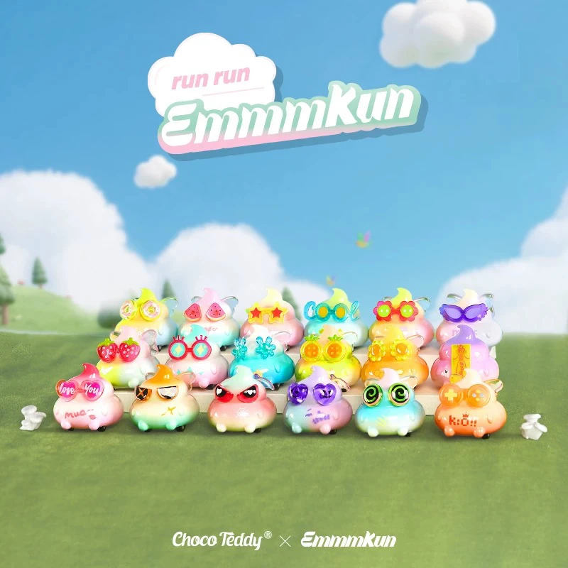 Emmmkun啾啾跑四轮回力车系列盲盒生日礼物桌面摆设玩具车