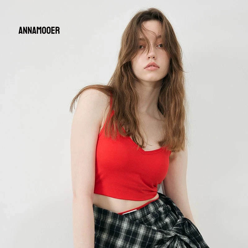 ANNAMOOER小众设计师品牌25春夏新品吊带背心SOLSOL买手店