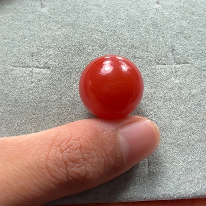 南红玛瑙天然原矿单珠19+未镶嵌
