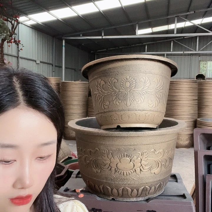 圆形60花盆4个有孔