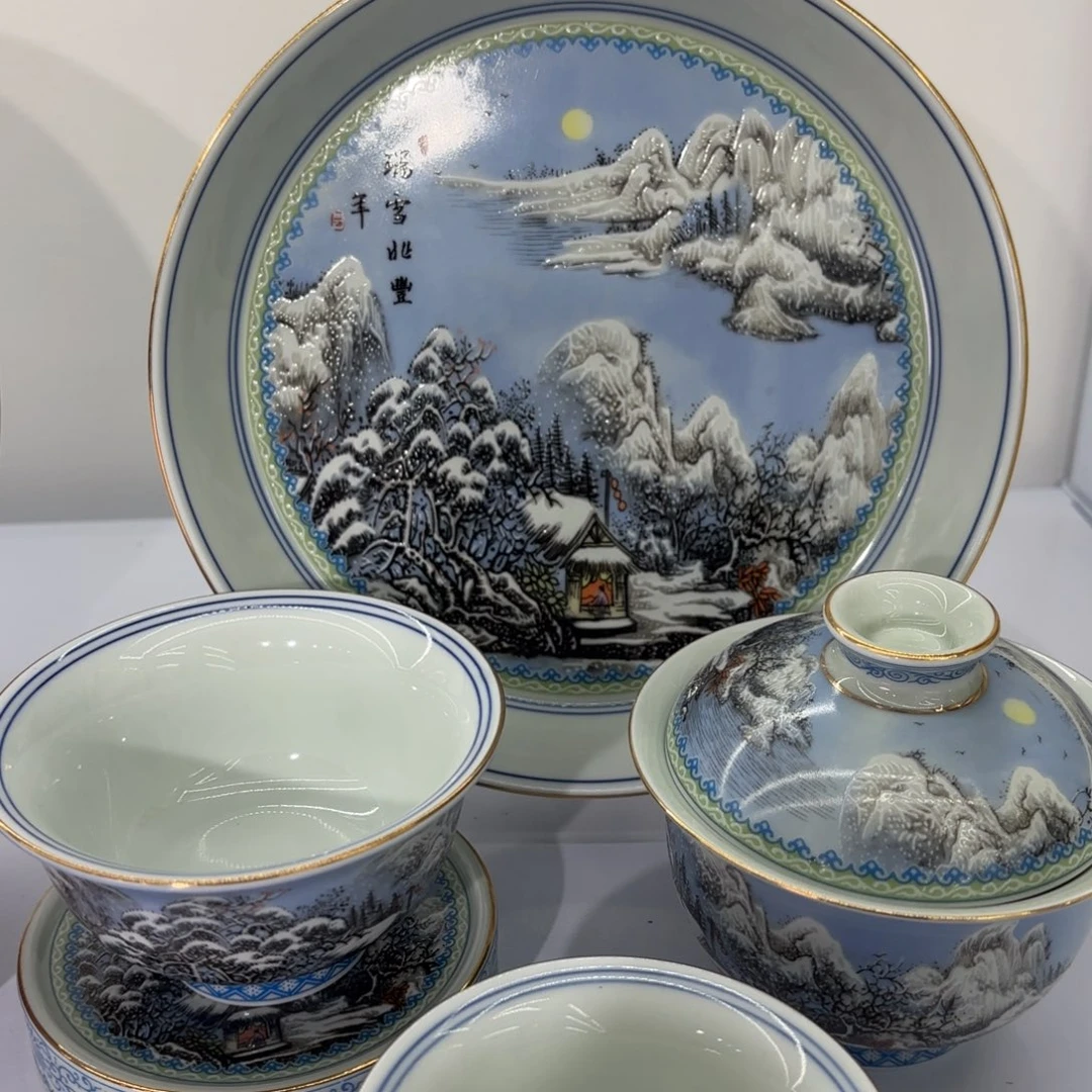 花****景德镇陶瓷五件套