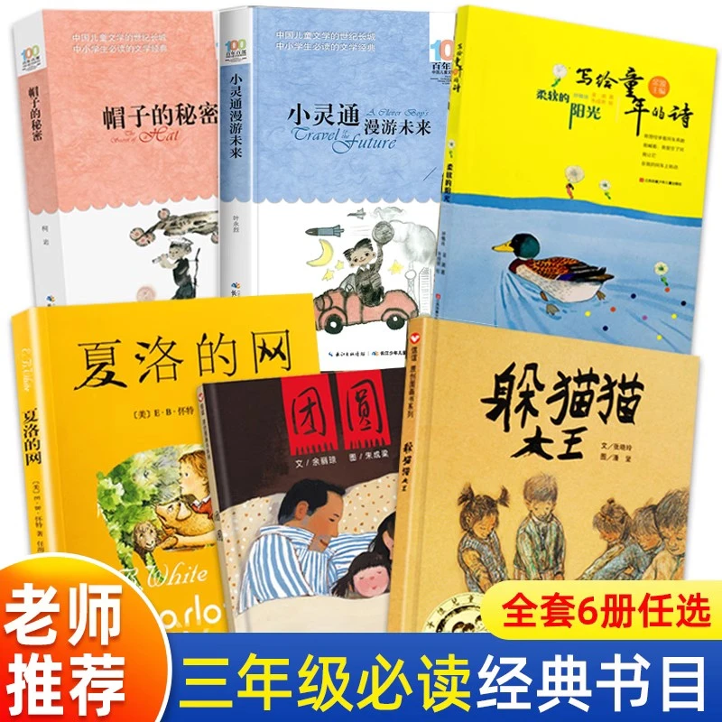 三年级课外书团圆躲猫猫大王夏洛的网帽子的秘密猜猜我有多爱你