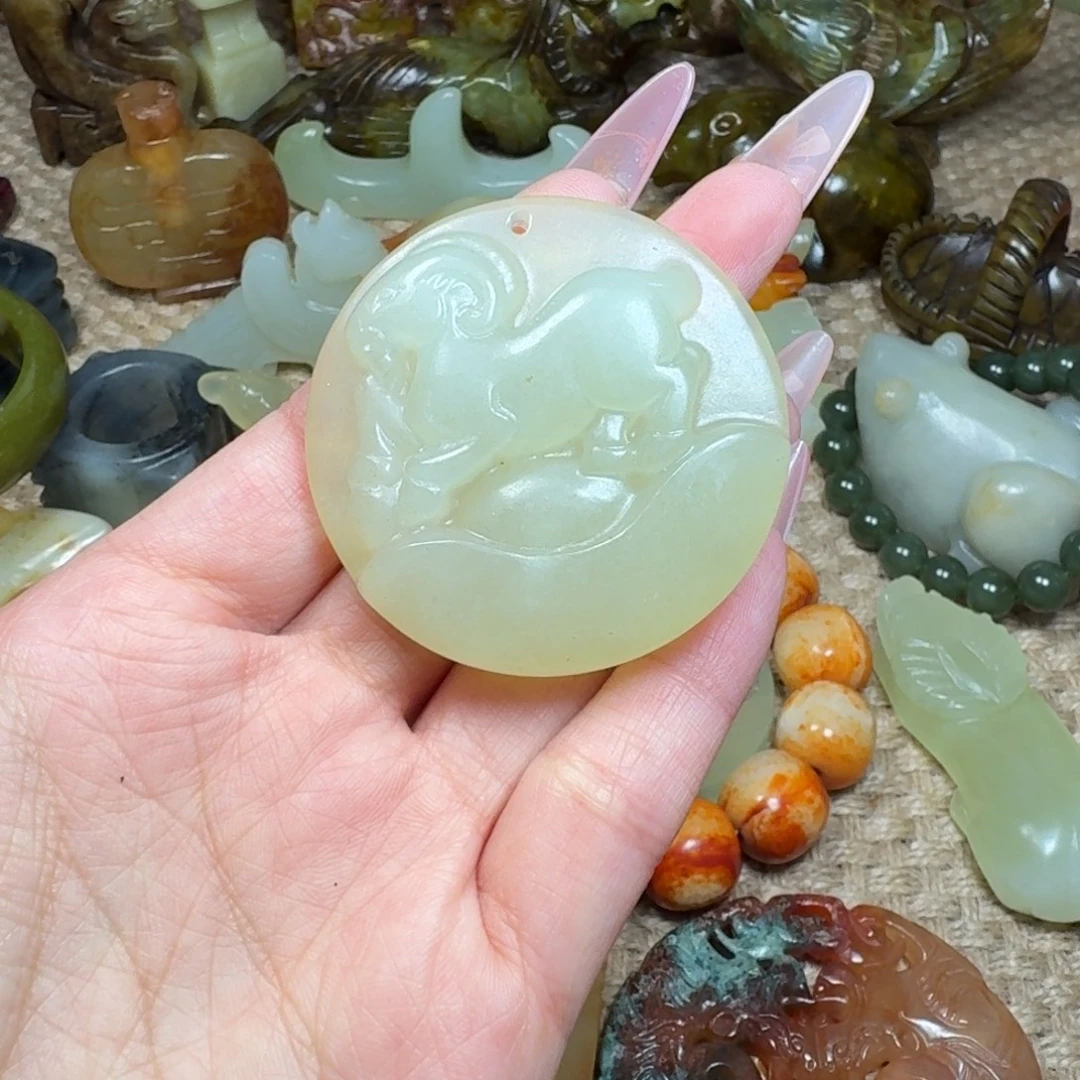 白玉菩提吊坠挂件