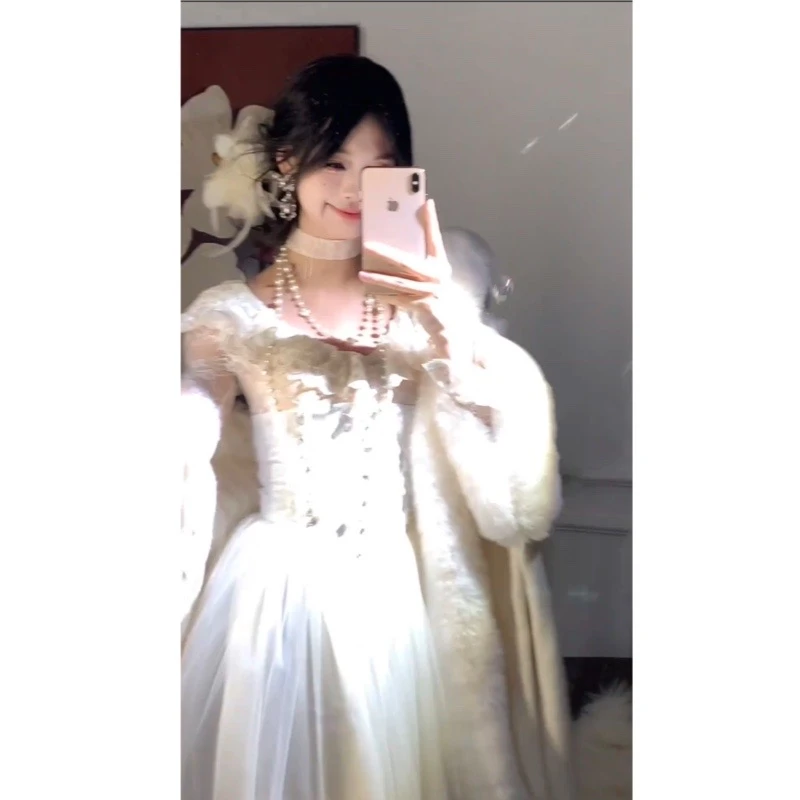 【no退no换】古堡公主 超级重工的高定连衣裙（裙摆4层耗料15米）