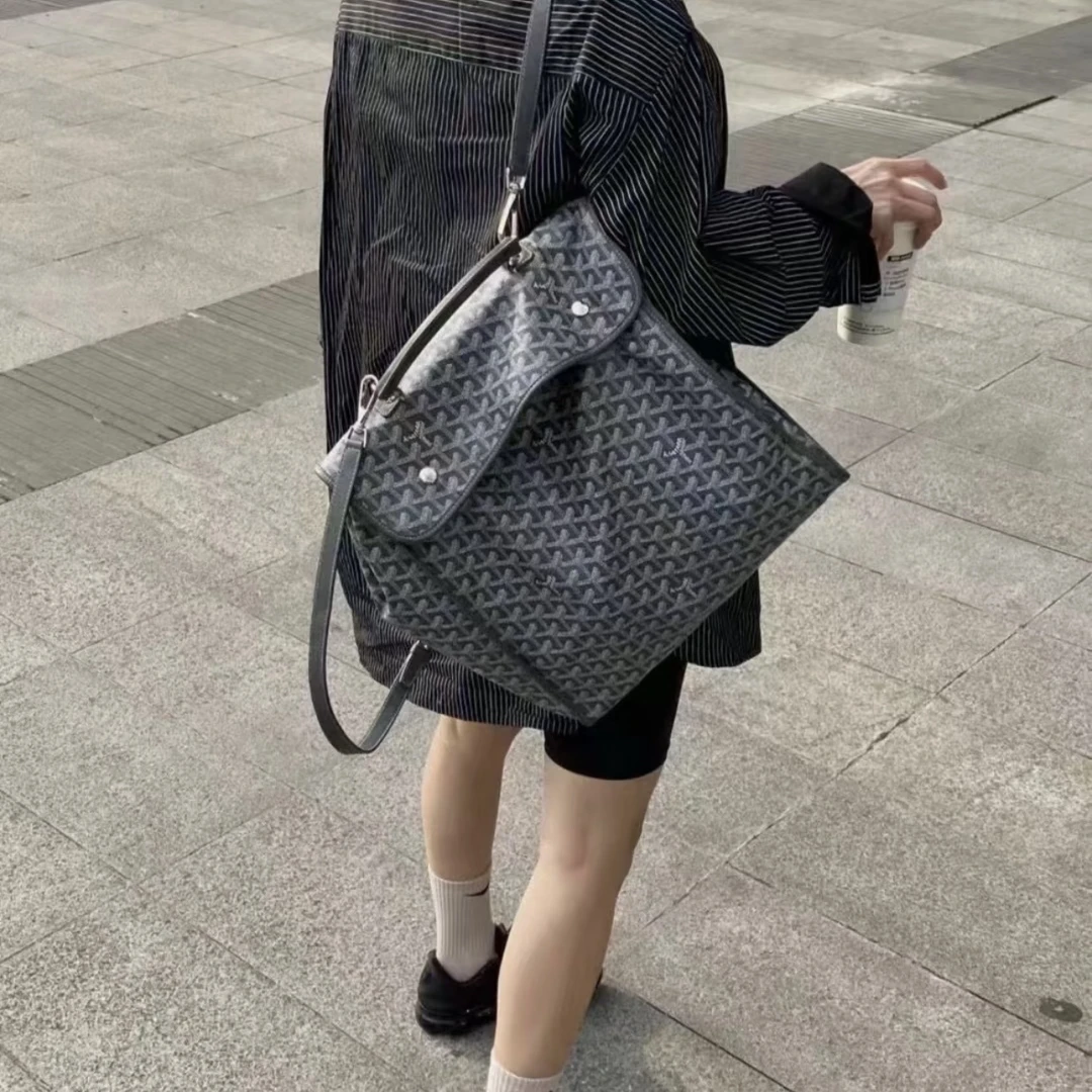 95新 Goyard 戈雅/灰色双肩包/送中检jm558