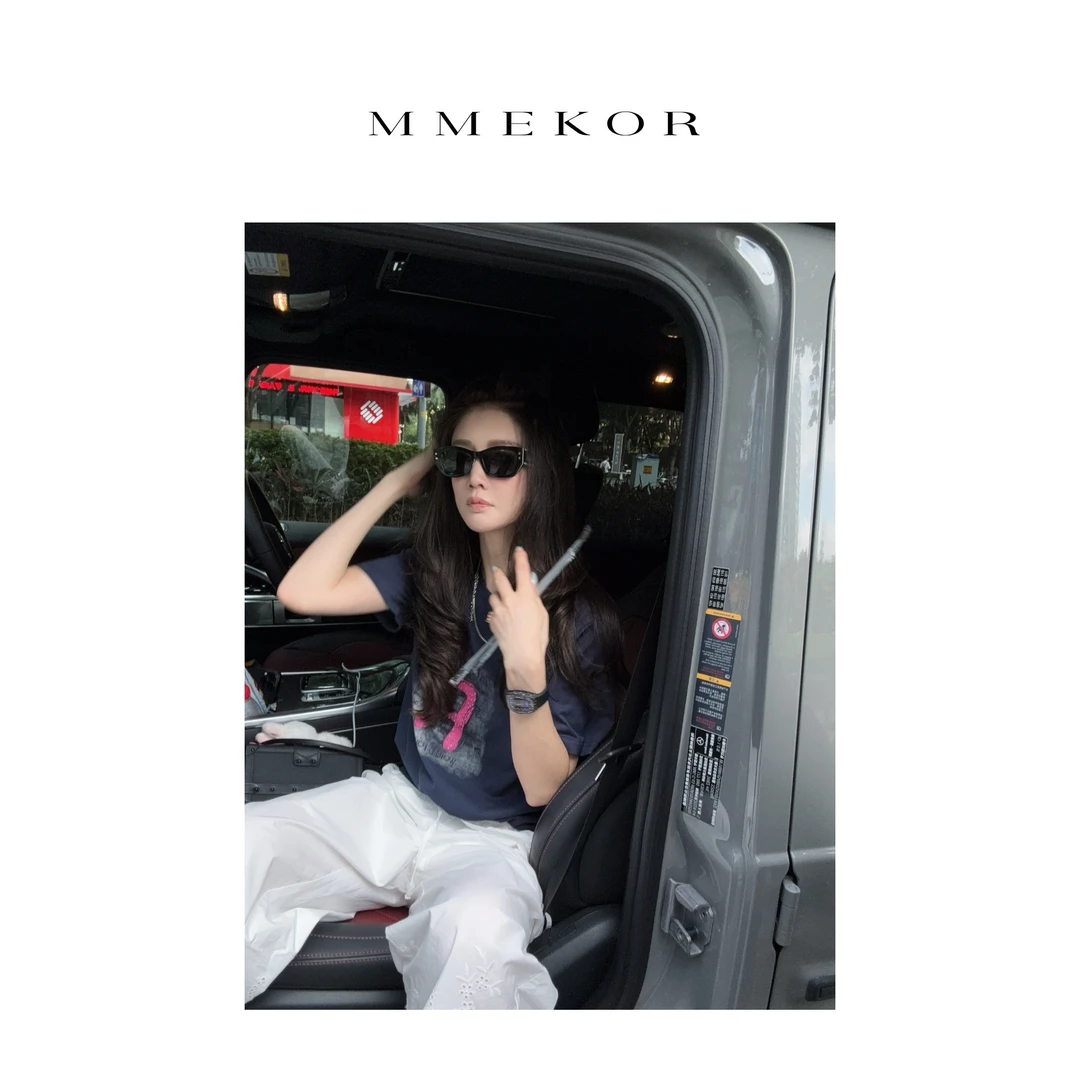 MMEKOR “半径短袖” 2025新款活力常青藤时髦休闲上衣 30017