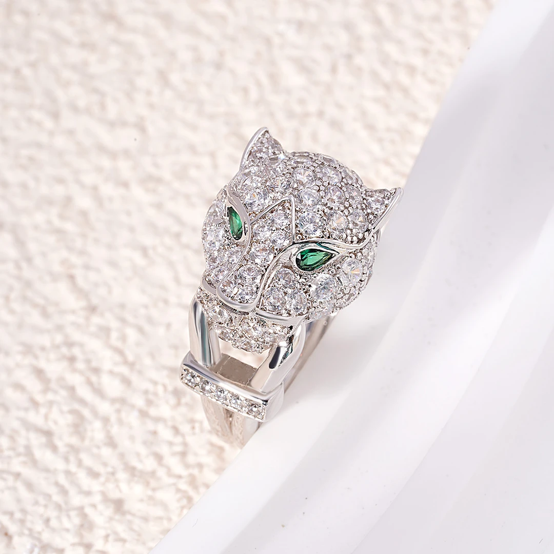 合金戒指 大豹头戒指气质轻奢时尚简约ins创意设计百搭