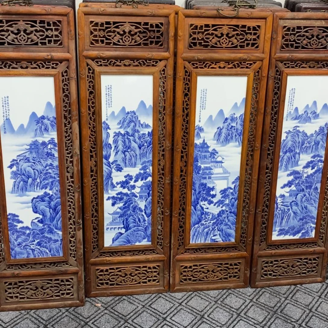 瓷1.2*36*4景德镇瓷板画柴窑烧制