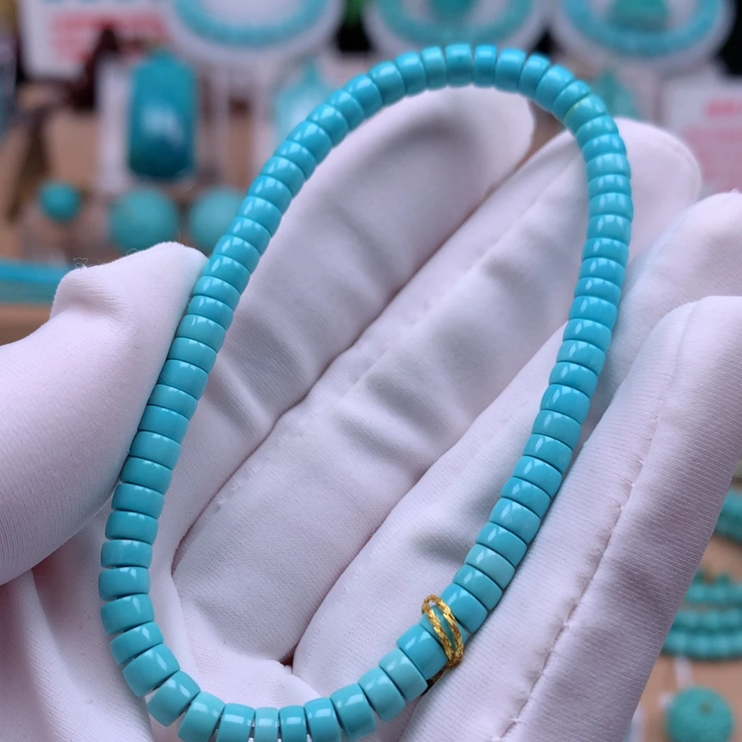 绿松石未镶嵌珠宝奇石4.4mm