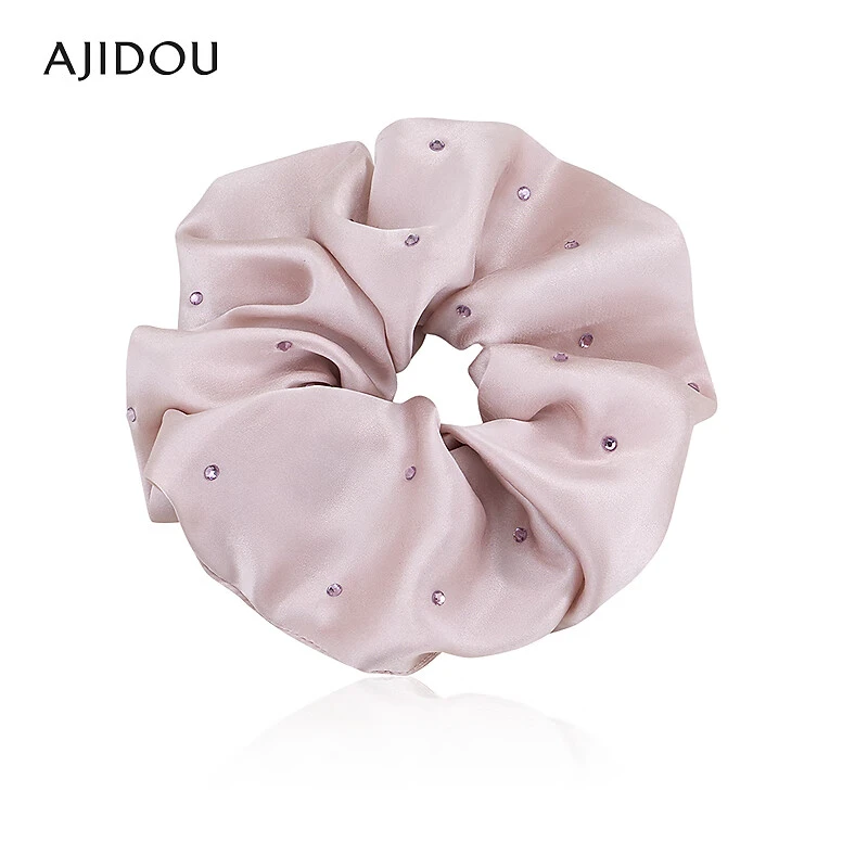 AJIDOU阿吉豆多色桑蚕丝不伤发精致芭蕾风发圈【MYA】