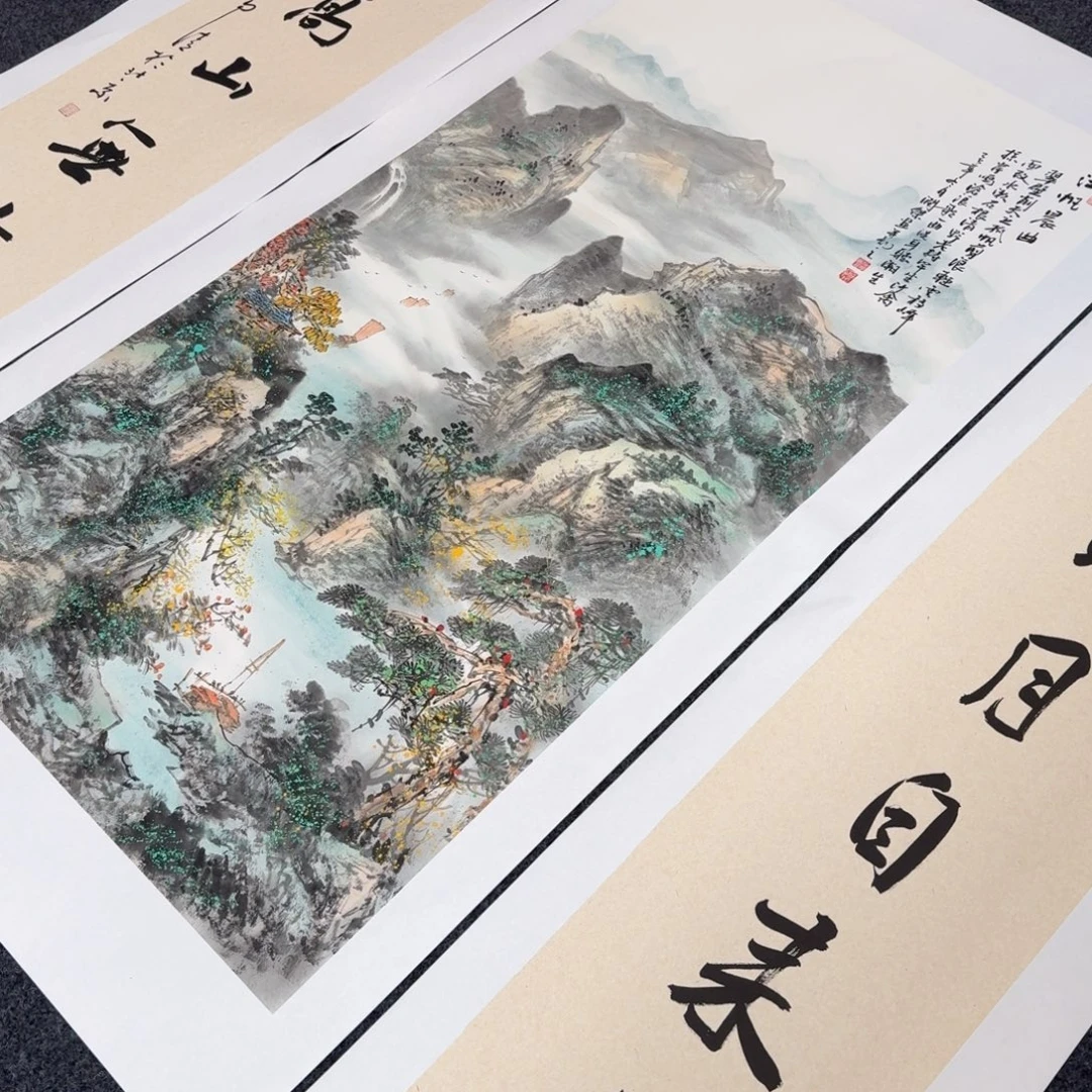 国画纯手绘花鸟山水作品