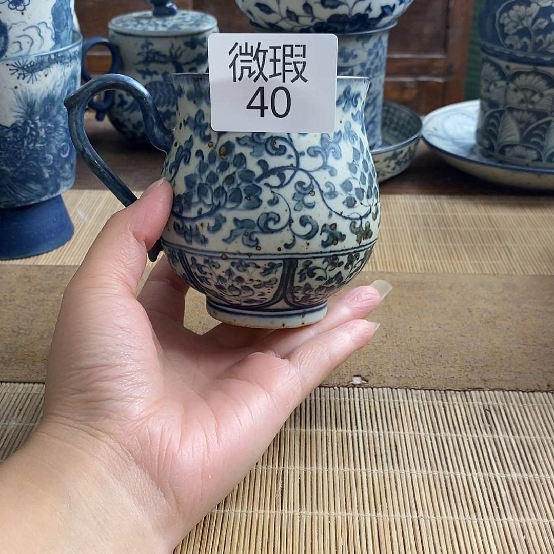 手工手绘青花高温陶瓷