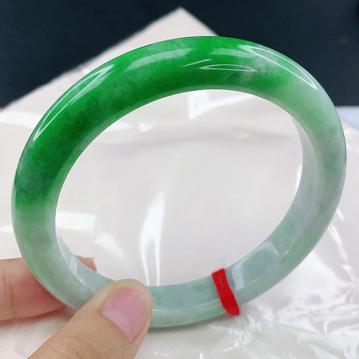 未镶嵌手镯翡翠圈63，0B034