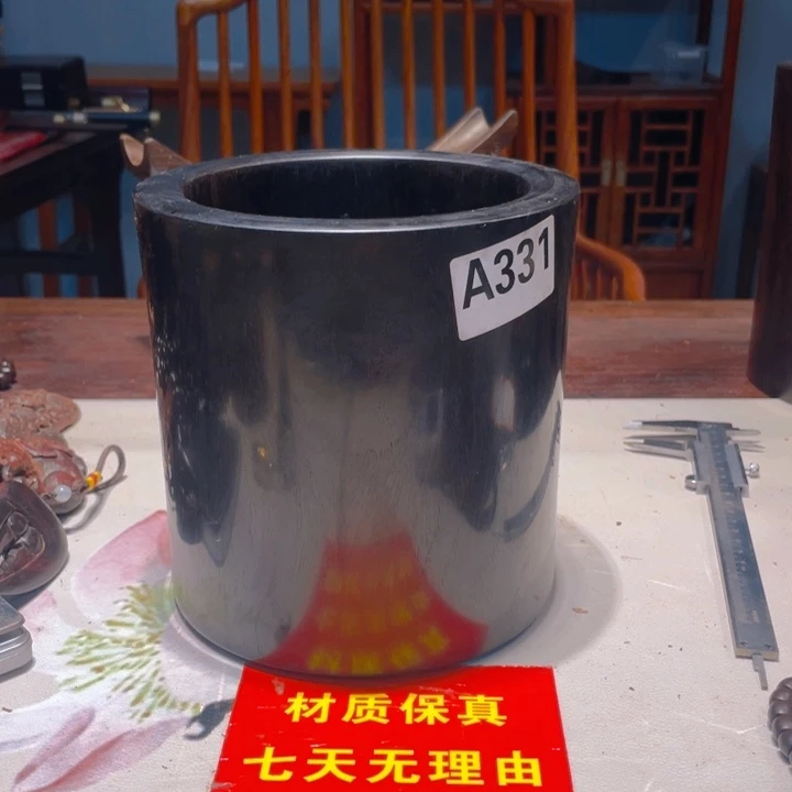 檀香紫檀（小叶紫檀）爆满了笔筒17/17尺寸