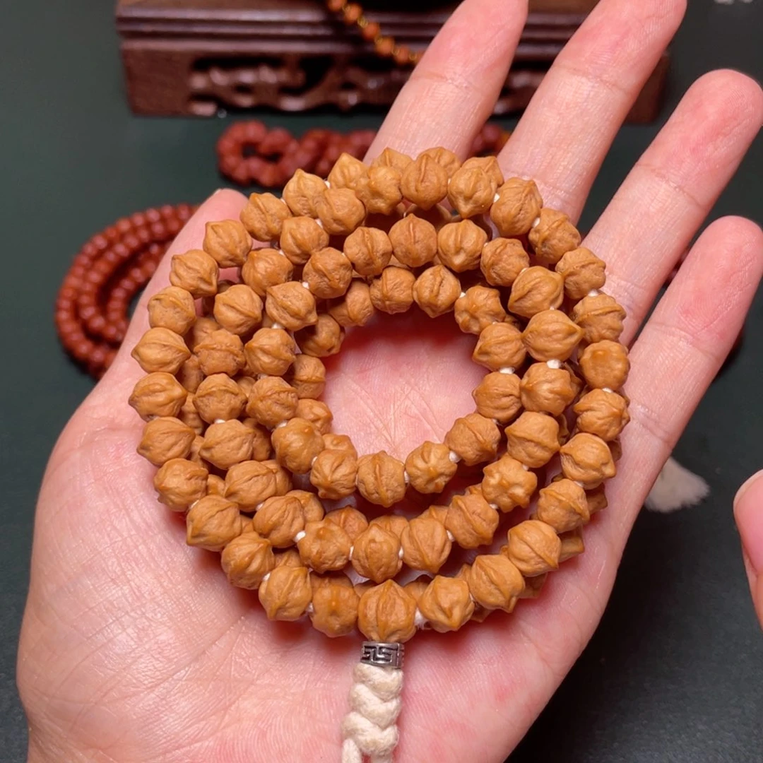 柏香籽/百香籽吊坠白芽横打长串