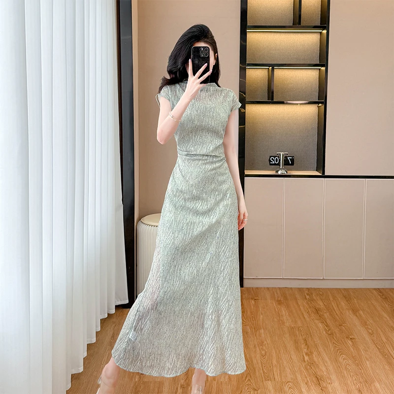 2025新款感收腰气质连衣裙夏季新款小法式裙子