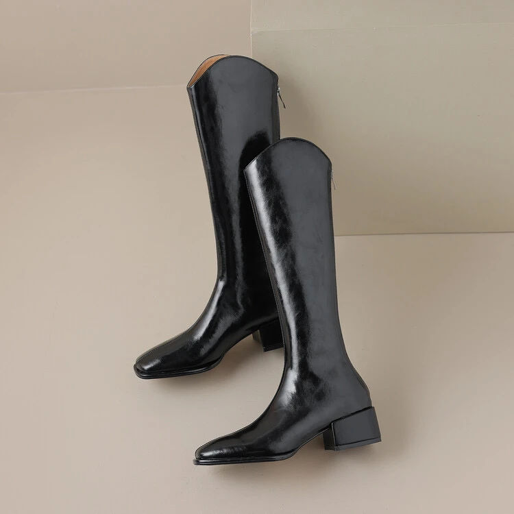 手工鞋 2024秋冬新款气质长靴F1358-1