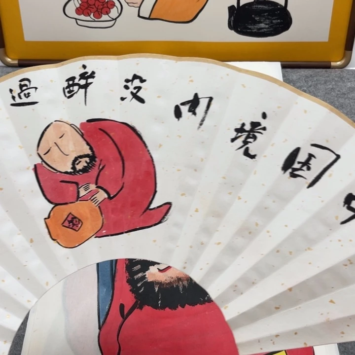 国画手绘禅意画一物一拍