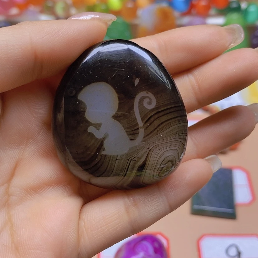 【闪购商品】玛瑙/玉髓玉牌未镶嵌一*