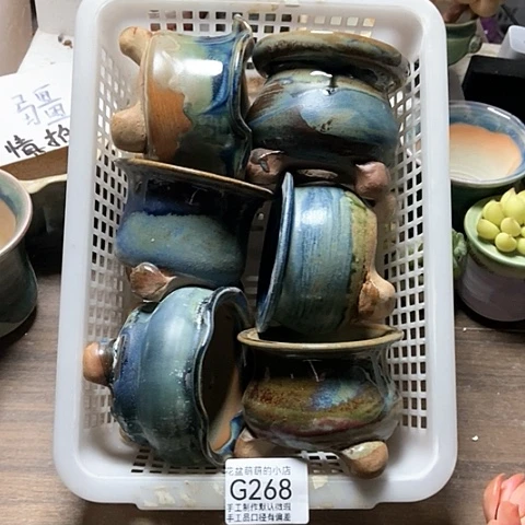 紫砂花盆268微瑕品口径7厘米左右的时间