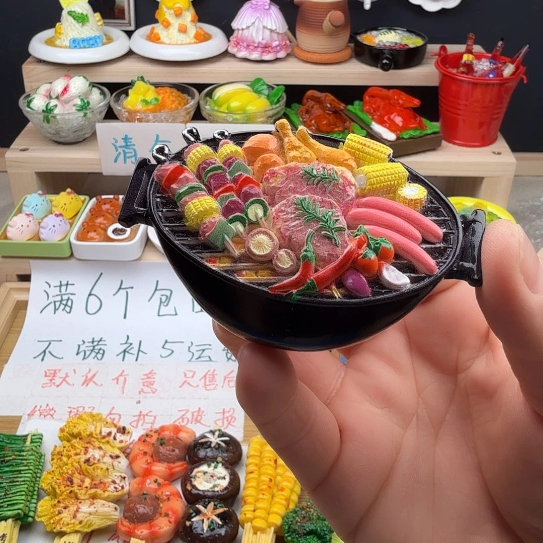 树脂食玩冰箱贴凭开箱视频售后
