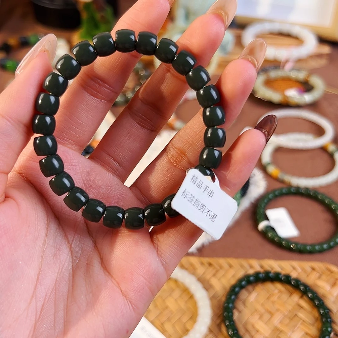 和田玉未镶嵌手串