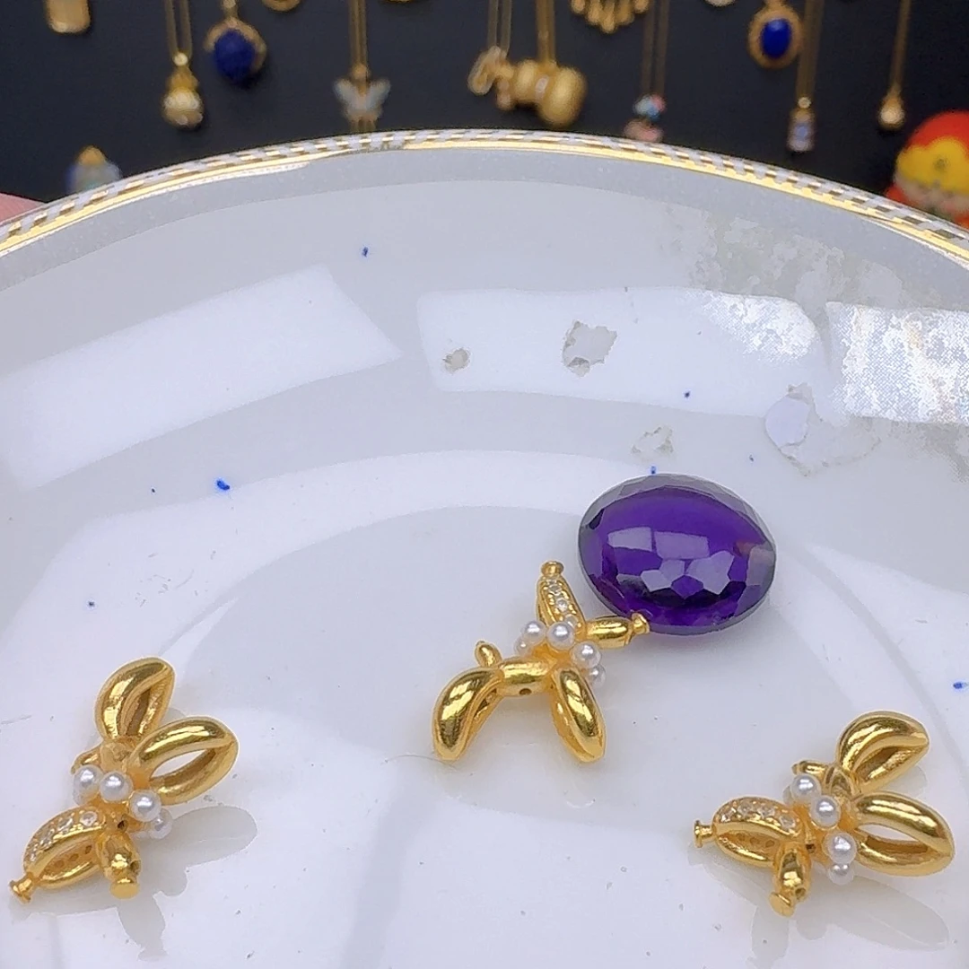 颈饰银S925镶嵌紫晶紫水晶925镶嵌186