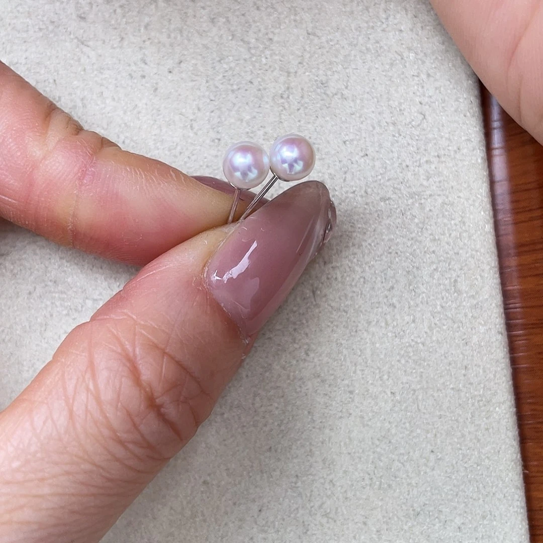 耳饰淡水珍珠银S925镶嵌