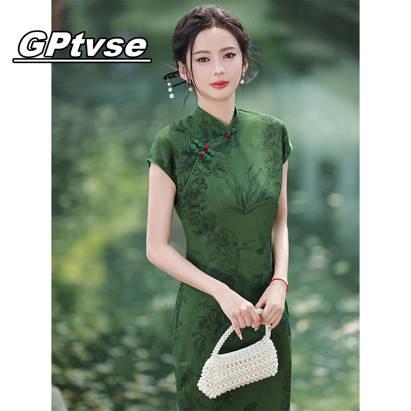GPTVSE旗袍2025年新款年轻款气质中国风复古改良新中式连衣裙女夏