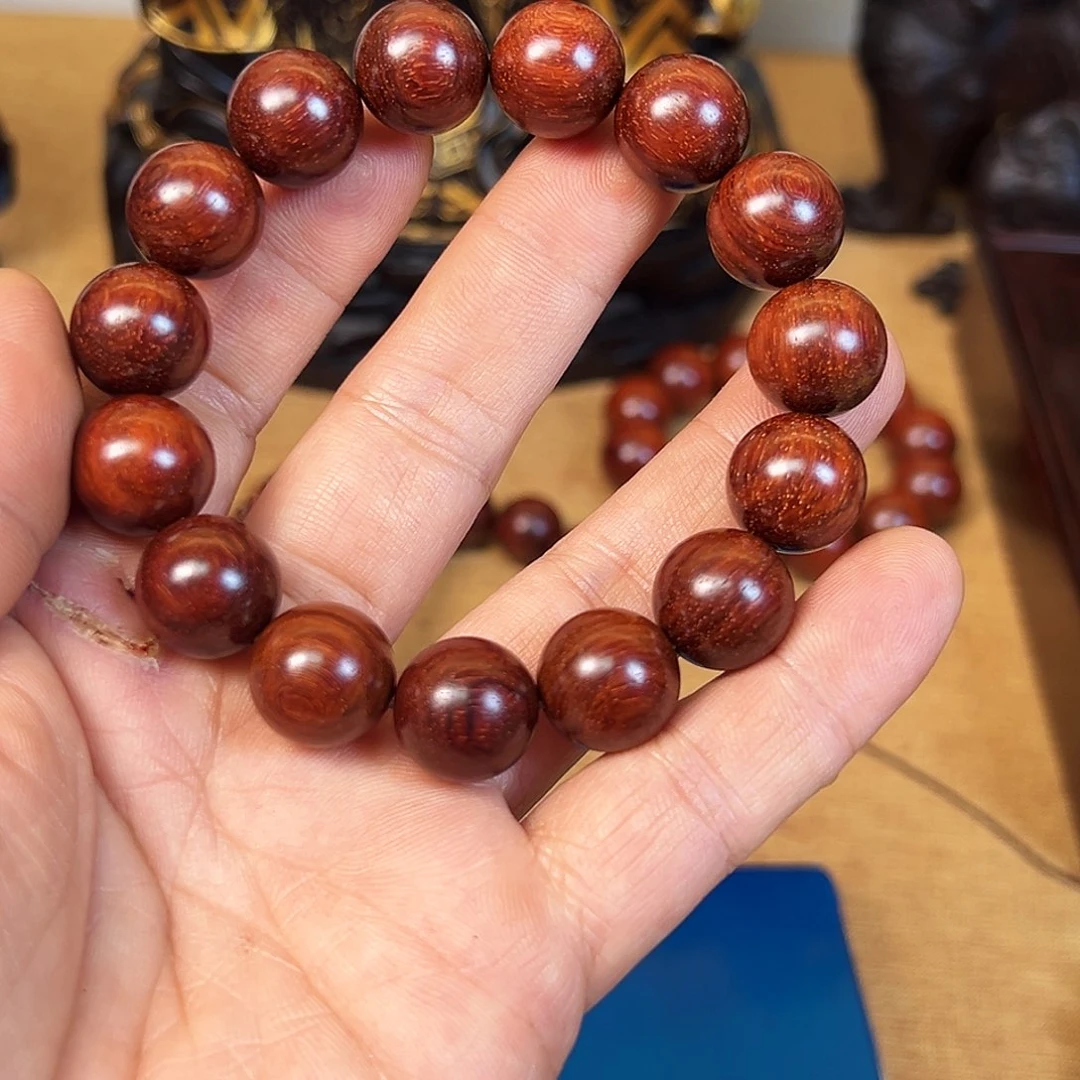 檀香紫檀（小叶紫檀）南***。1.5cm15颗