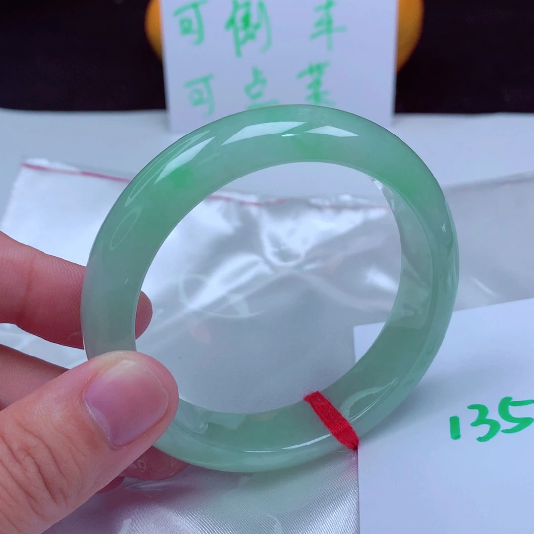 未镶嵌手镯翡翠缅甸天然A货翡翠手镯56.2