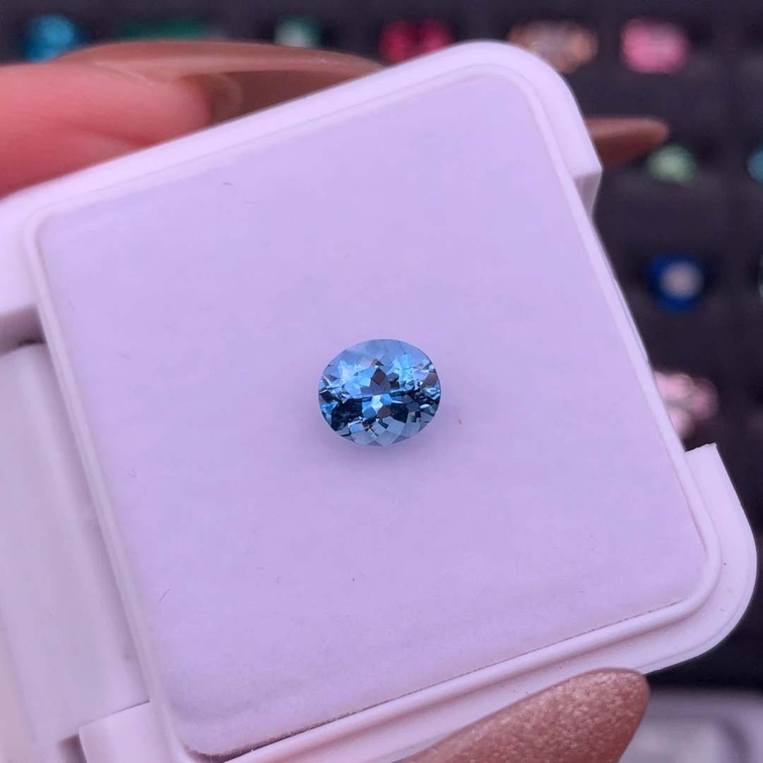 海蓝宝石裸石未镶嵌0.93ct超级圣玛利亚GRC