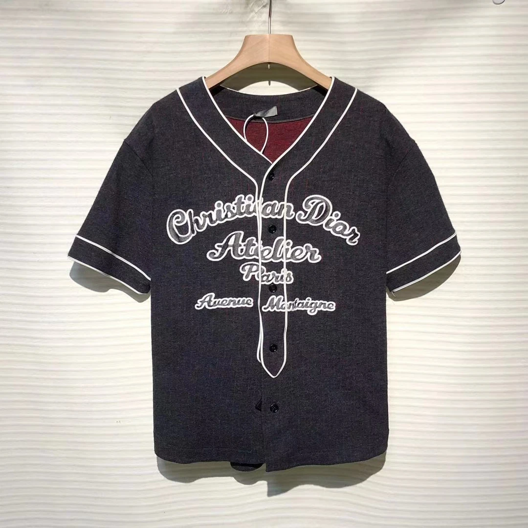 95新 DIOR/迪奥  时尚 潮流  刺绣 logo 棒球衫/xl码/XG-Y10857