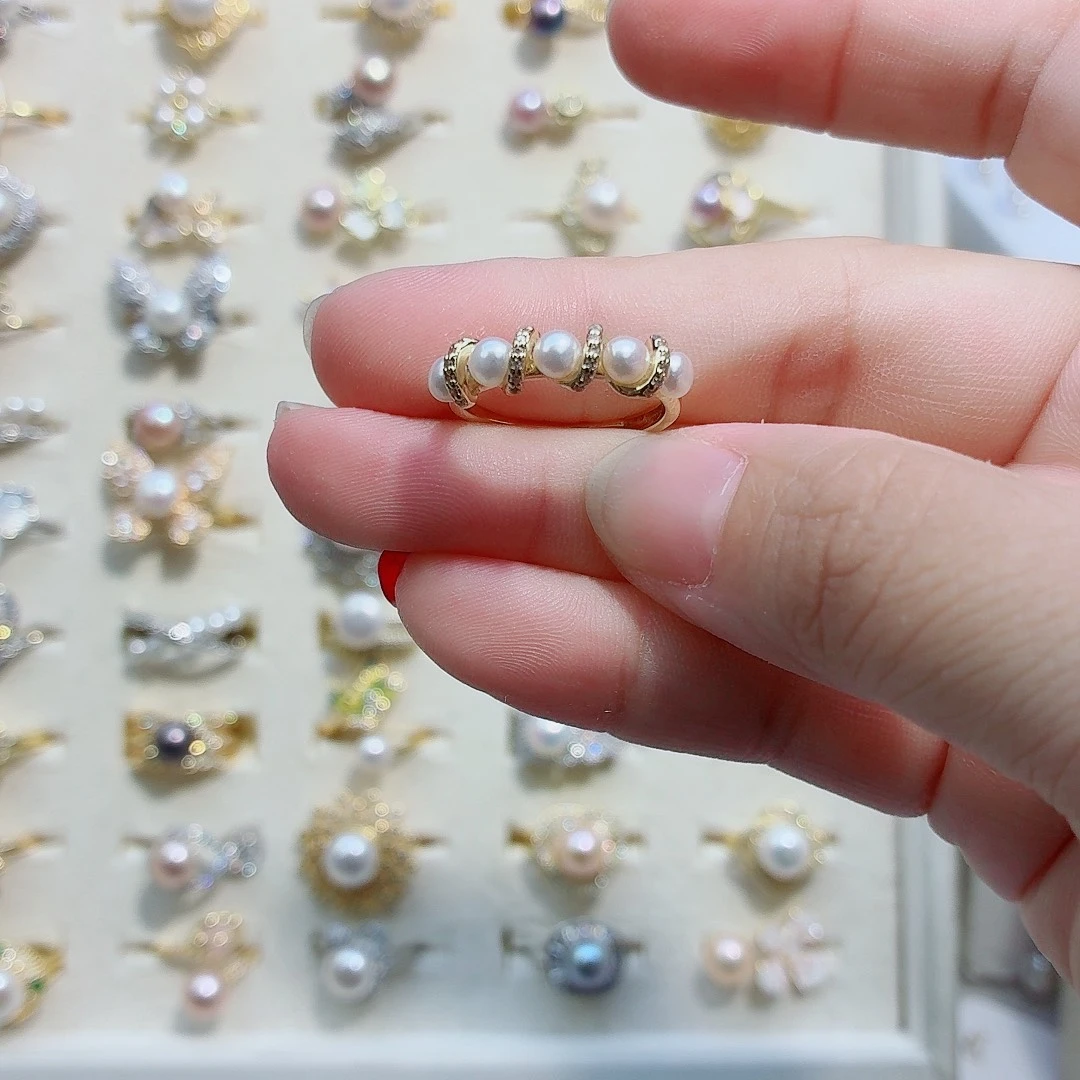 合金耳饰淡水珍珠