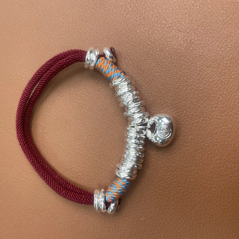 YZ045小福袋盘缠 银色精品手链 无礼盒