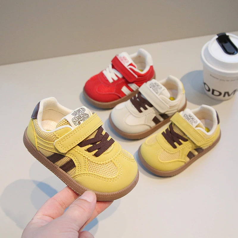 春秋季宝宝运动鞋小童鞋休闲鞋双网鞋跑步德训鞋子1-6岁男女童鞋