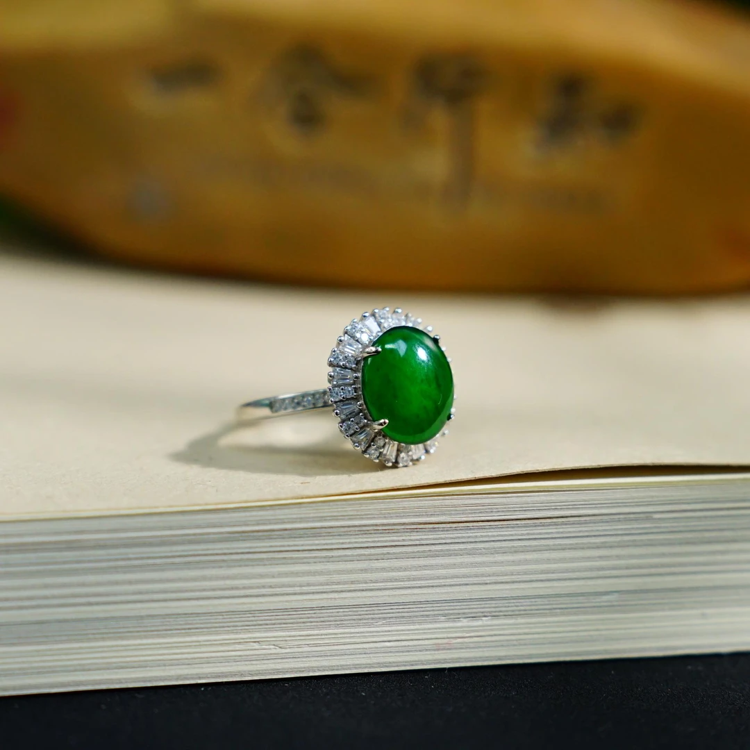 【交个朋友专属】泽云-【璃璧】S925翡翠蛋面戒指