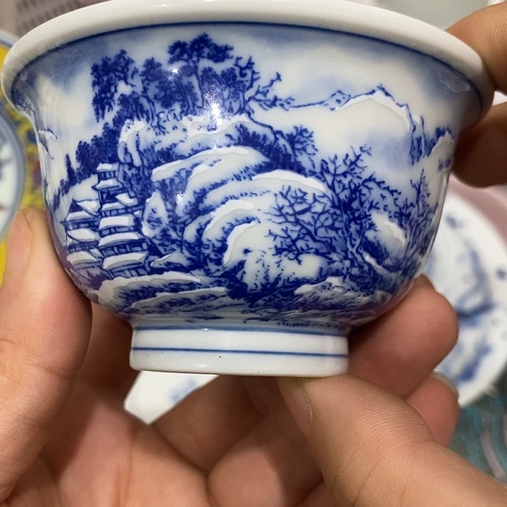 摆件陶景德镇陶瓷主人杯2344